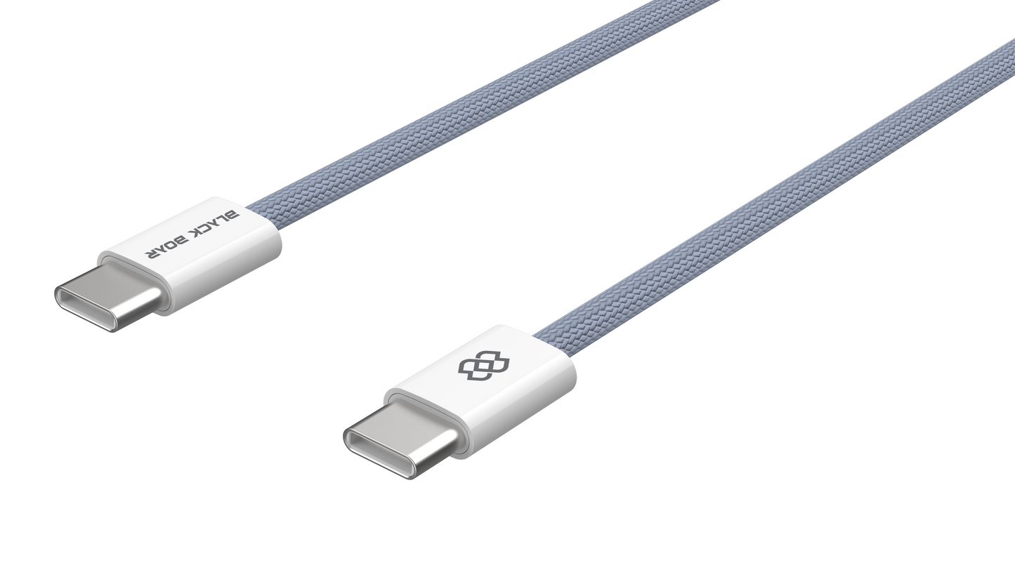 BlackBoar Velocity - Type C to Type C, 60W 6A Fast Charging Braided Cable 1.2 M length