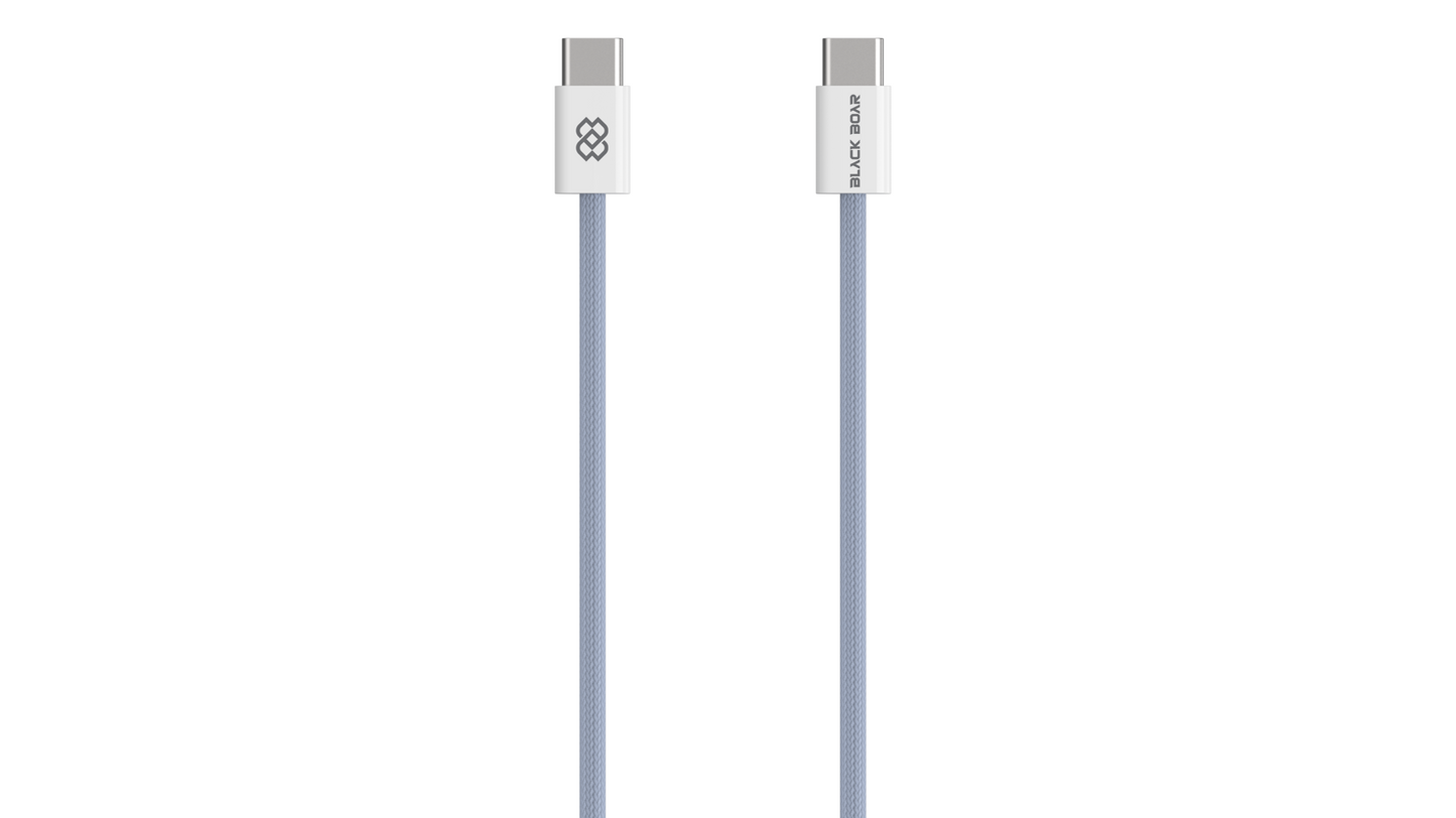 BlackBoar Velocity - Type C to Type C, 60W 6A Fast Charging Braided Cable 1.2 M length