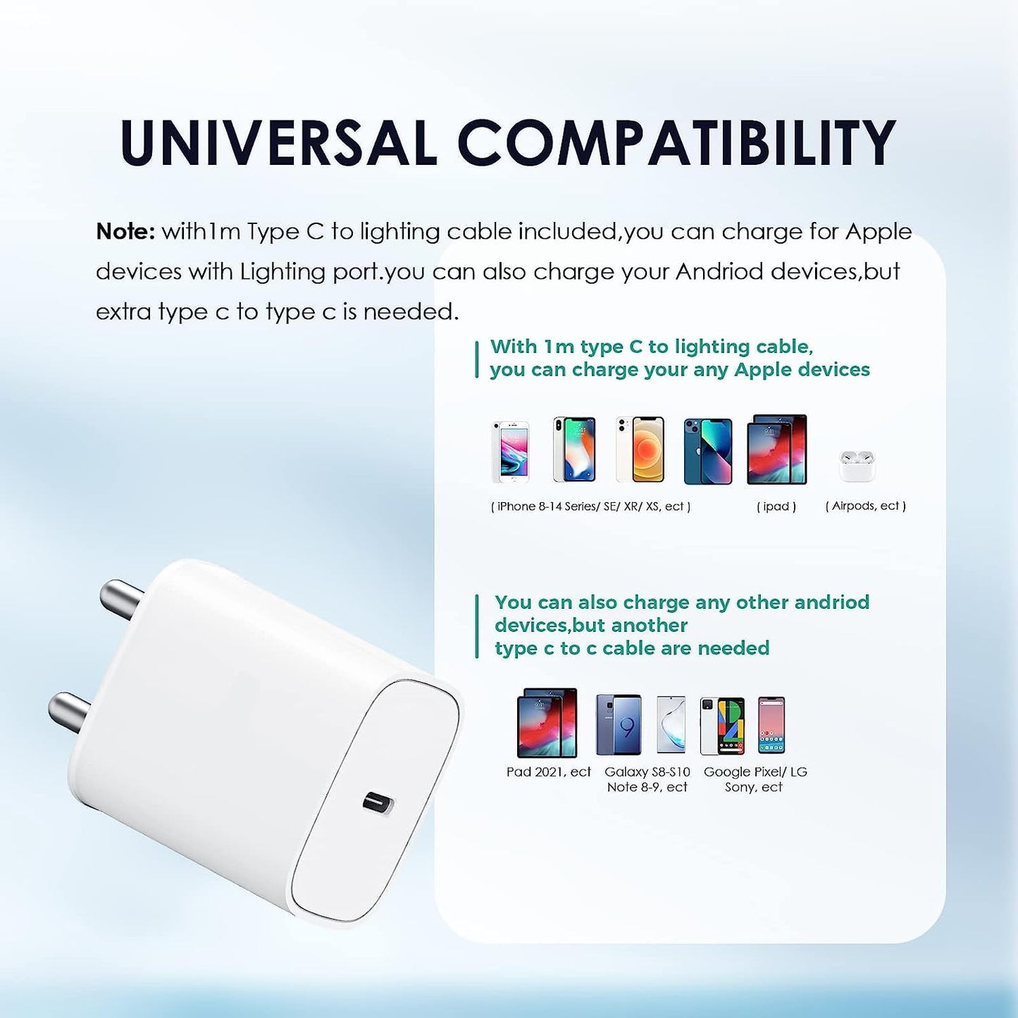 BlackBoar PowerPulse iPhone 20W Charger Type C Adapter, Compatible with iPhone 16/16 Plus/16 Pro/16 Pro Max, iPhone 15/15 Plus/15 Pro/15 Pro Max, iPhone 14/13/12/11 Series with PD 3.0 USB-C 20 Watt Fast Charging Adaptor BIS Certified