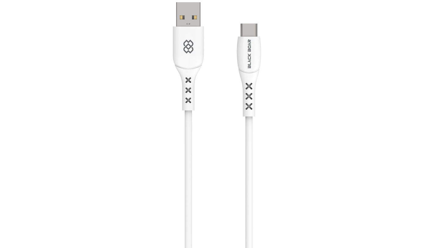 BlackBoar Essential - Type A to Type C 3A 18 watt PVC Fast Charging & 3amp; Data Sync Cable 1 M Length