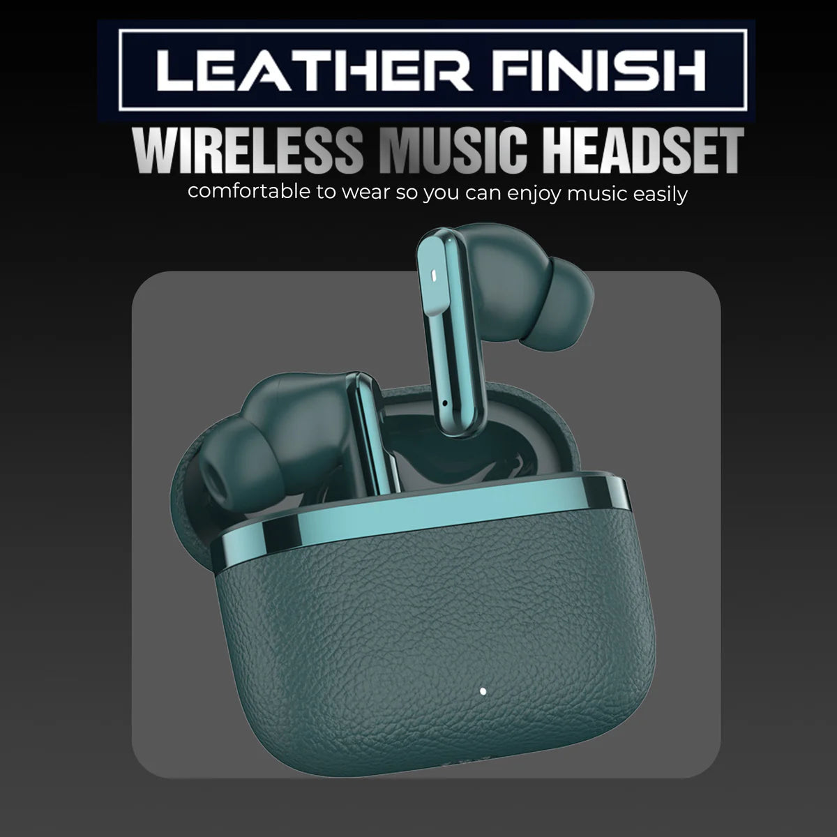 BlackBoar Leaf Truly Wireless in Ear Earbuds with 40H Playtime, ENC Mic, 50ms Low Latency, 10mm Bass Drivers, Type-C Fast Charging, IPX5 Ear Buds TWS (GREEN)