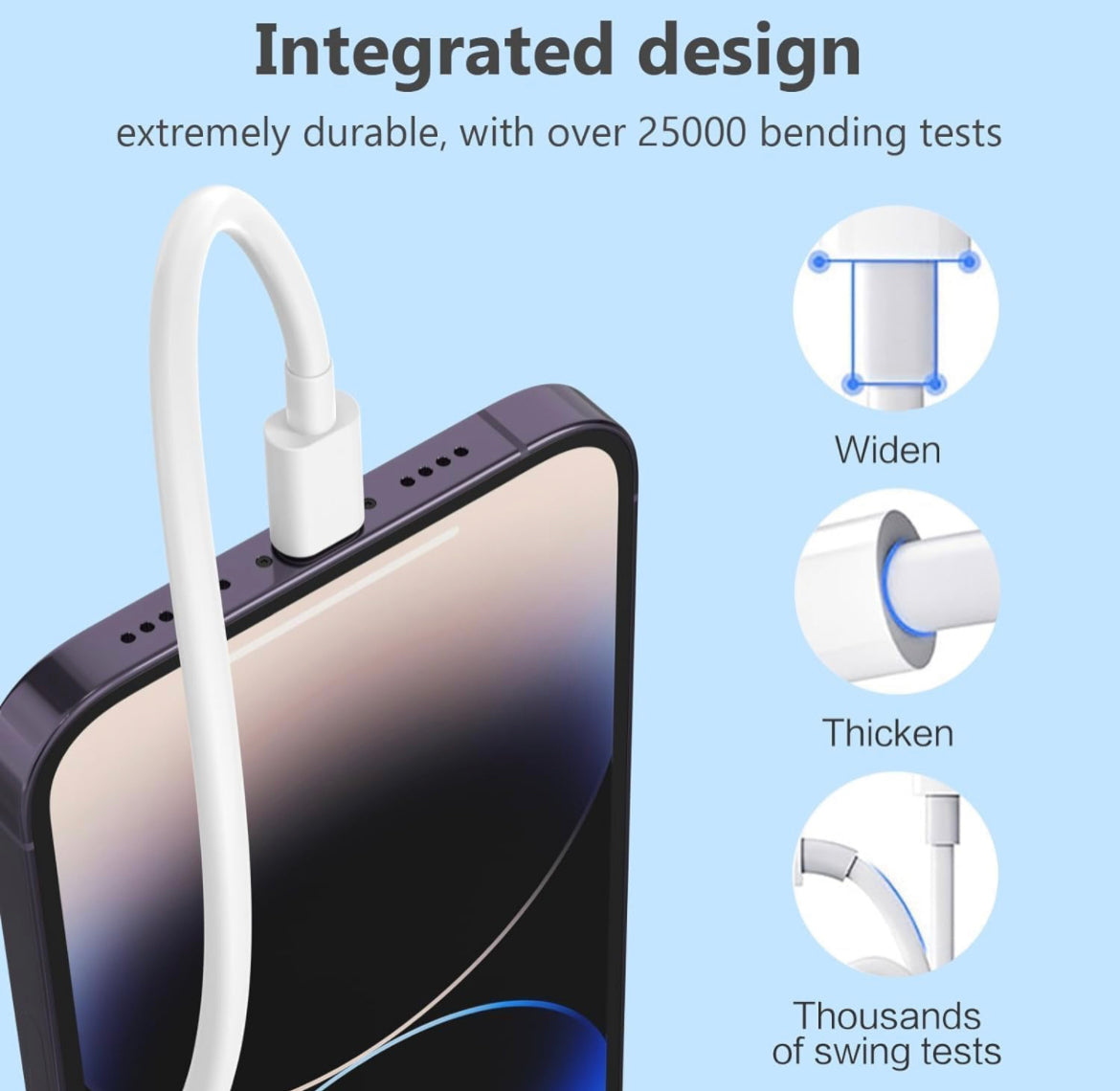 BlackBoar Fusion - Type C to Lightning , 27watt 3A Fast Charging Cable, Premium TPE Material, Support to all Lightning Devices 1M Length