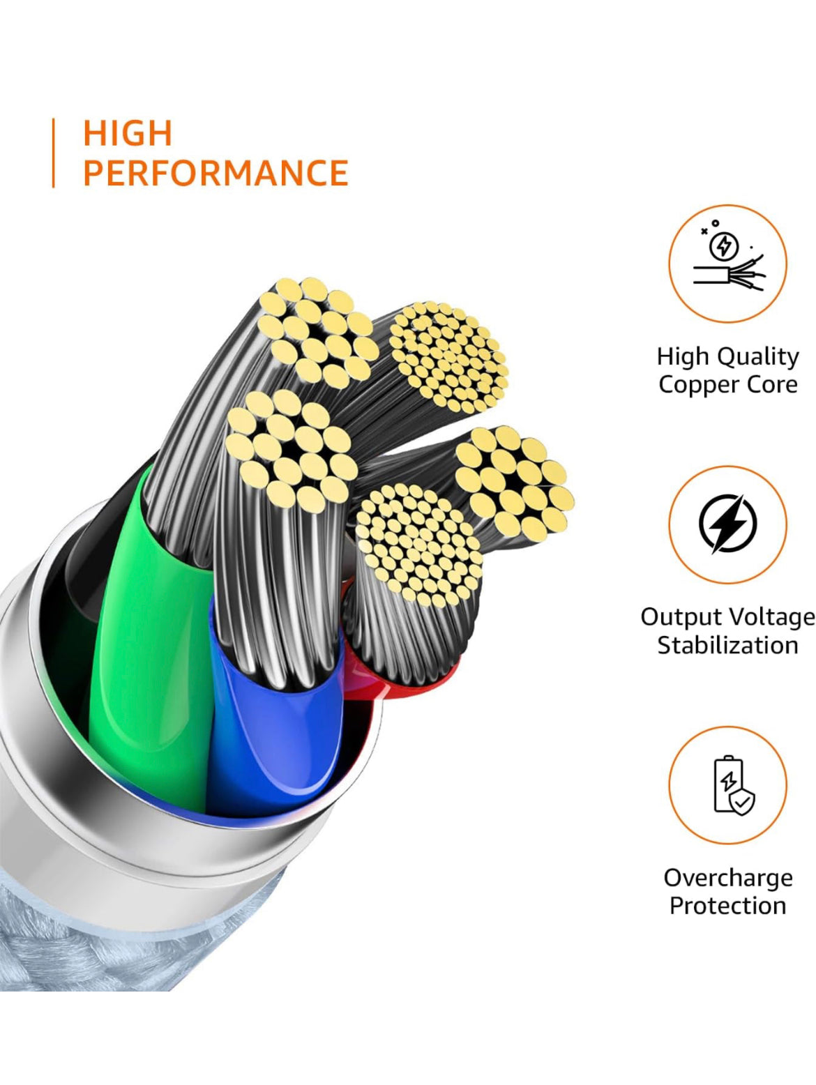 BlackBoar Velocity - Type C to Type C, 60W 6A Fast Charging Braided Cable 1.2 M length