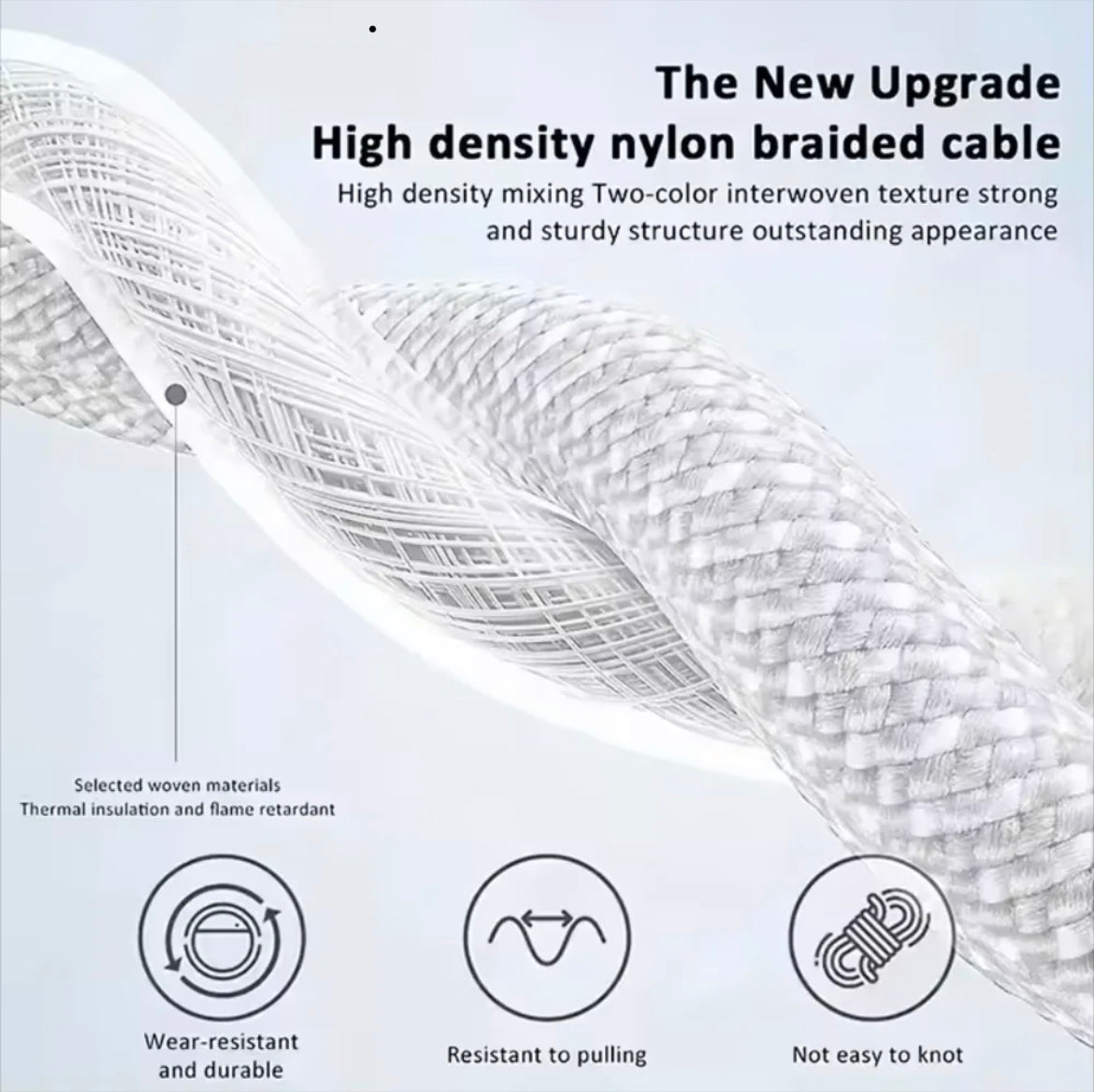 BlackBoar Velocity - Type C to Type C, 60W 6A Fast Charging Braided Cable 1.2 M length